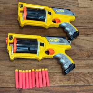 Nerf N-Strike Maverick Rev-6 Quick Firing Blaster- 2 Blasters w/ Darts